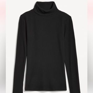 Old Navy Black Ribbed Turtleneck